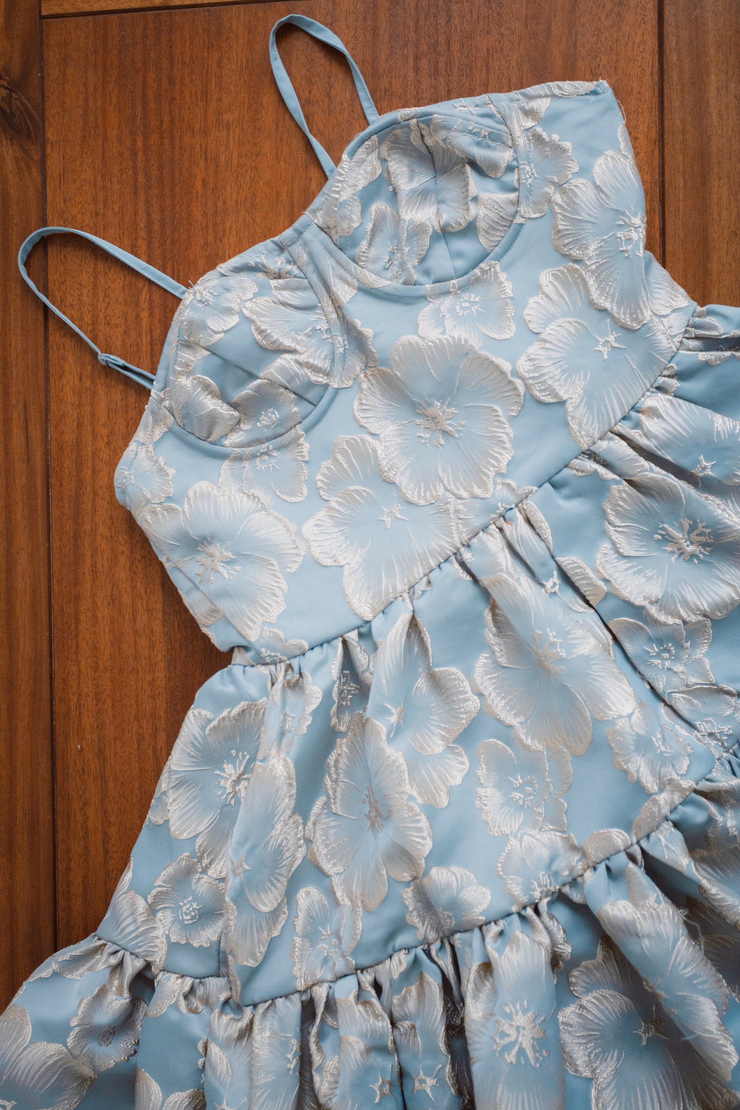DIGMAJE FLOWER BUSTIER DRESS