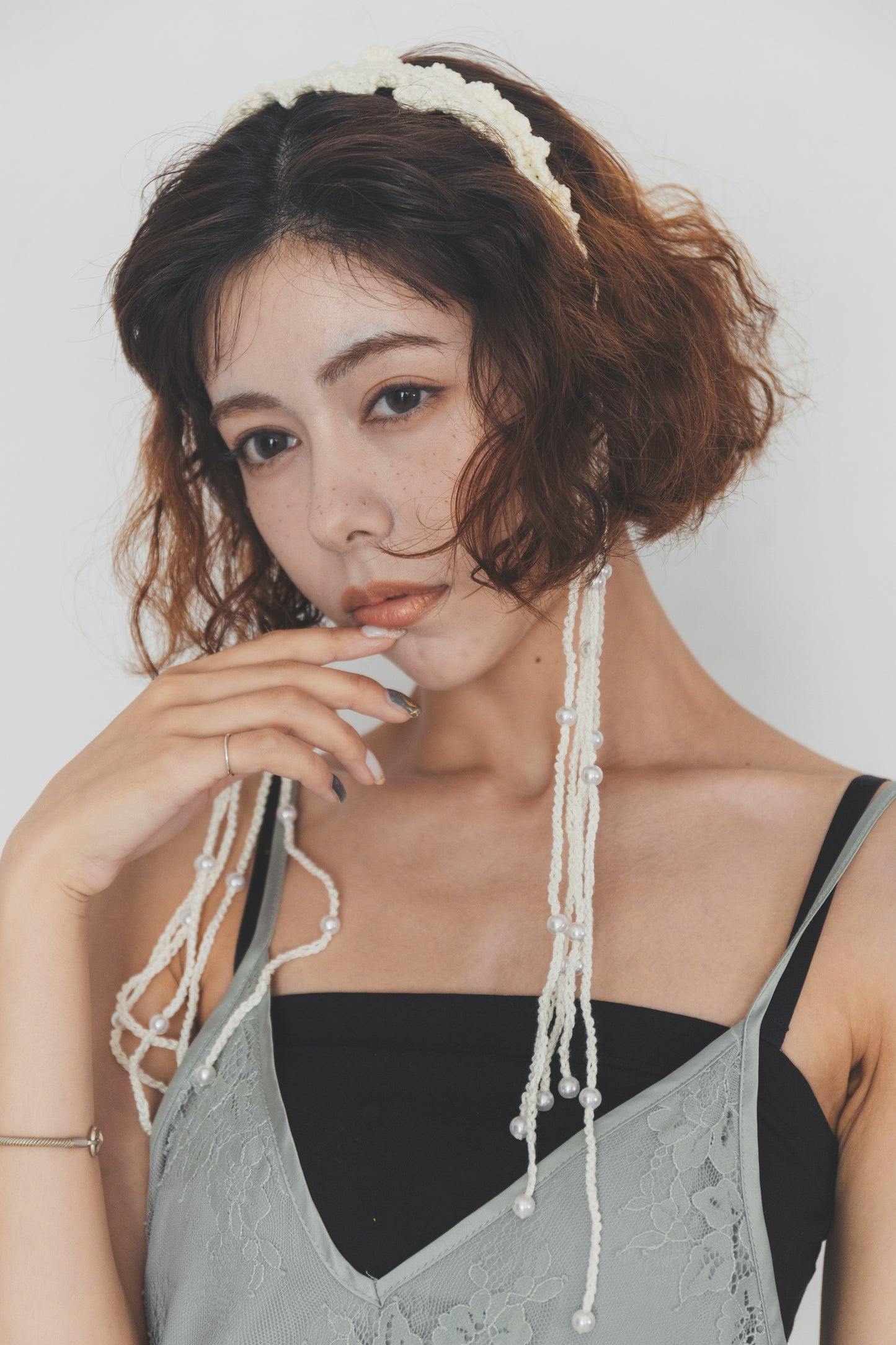 Larme head dress – 涙のあとに残る光