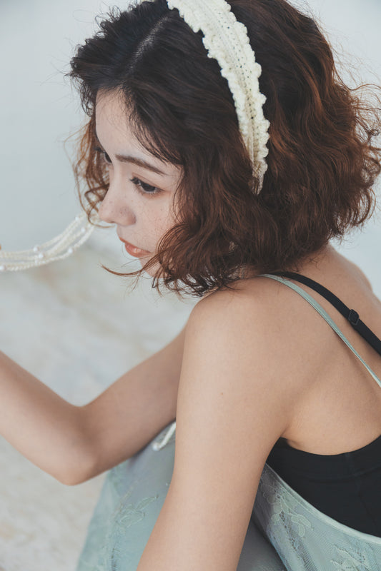 Larme head dress – 涙のあとに残る光