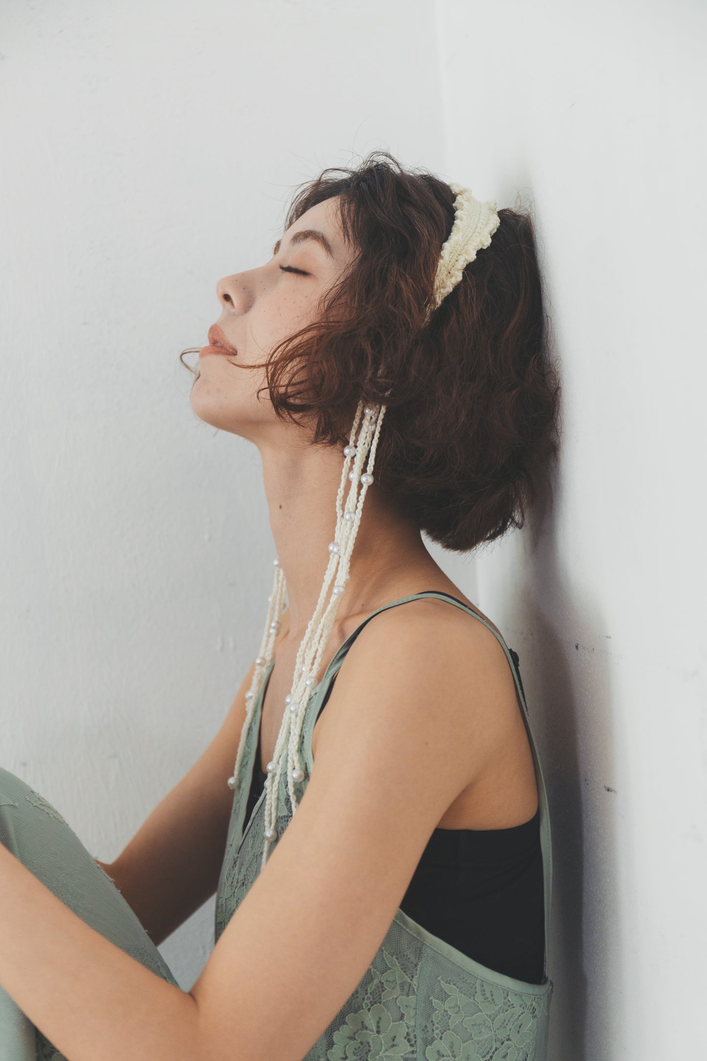 Larme head dress – 涙のあとに残る光