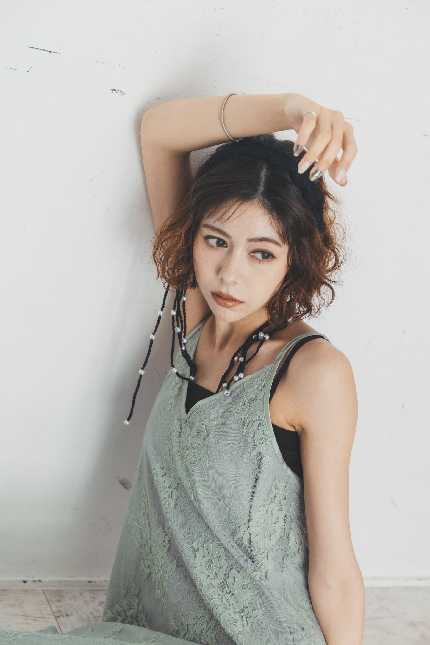 Larme head dress – 涙のあとに残る光